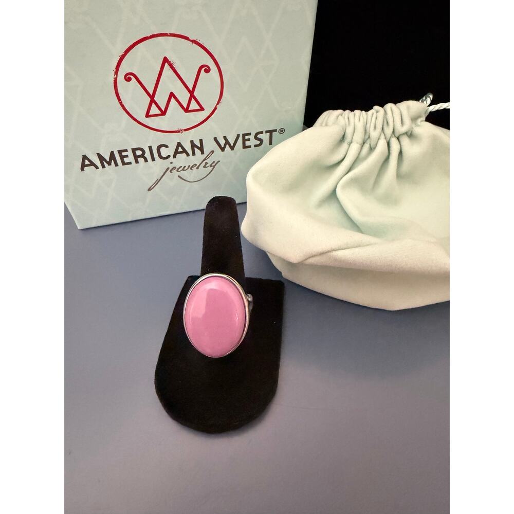 New American West phosphosiderite sterling silver ring sz 5 - Picture 2 of 5